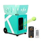 Veva V2 Portable Tennis Ball Machine with App & Remote, 68MPH Speed, 120-Ball Capacity, 4-8H Battery, Advanced Spin Control for Indoor/Outdoor Training (Refreshing Mint)