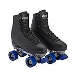CHICAGO Skates Premium Black Quad Roller Skates for Boys and Men Beginners Classic Adjustable High-Top Design for Indoor or Outdoor Skates and Roller Derby