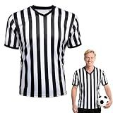 Okxiri Referee Shirt, Basketball Referee Shirt Men, V-Neck Ref Shirt