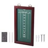 GSE Games & Sports Expert Standard Chalk Dartboard Scoreboard for Cricket & 01 Dart Games with Chalks and Wipe