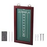 GSE Games & Sports Expert Standard Chalk Dartboard Scoreboard for Cricket & 01 Dart Games with Chalks and Wipe