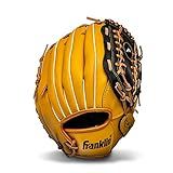Franklin Sports Baseball and Softball Glove - Fieldmaster Adult + Youth Baseball Gloves - Men's + Women's Infield + Outfield Mitt - Right Hand Throw - 12"
