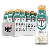 Muscle Milk Plant Based Protein Shake, Vanilla Caramel, 11.16 Fl Oz (Pack of 12)