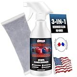 Boxing Glove Deodorizer Cleaner Spray（with Desiccant), Gym Equipment & Shoe Odor Eliminating Spray, Yoga Mat Cleaner, Natural Plant Based Sports Deodorizer, 16.91Fl Oz