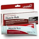 Leader Muscle Rub - Fast-Acting, Deep Penetrating Relief for Sore Muscles and Joints, Minor Arthritis and Back Pain Relief, Non-Greasy Formula Topical Analgesic, Camphor, Menthol & Methyl Salic