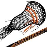 Franklin Sports unisex teen Youth Lacrosse Sticks, Black/Orange, 26 US