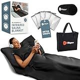 Lifepro RejuvaWrap Infrared Sauna Blanket for Detox & Relaxation – Available in 5 Colors & 3 Models – Portable Far Infrared at Home Sauna for Muscle Relief, Circulation & Recovery – 9 Heat Levels