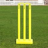 FORTRESS Plastic Cricket Stumps - Available in 3 Sizes | Ultra-Durable Plastic | for All The Family (Senior (Full Size))