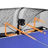 WAYMARK Table Tennis Robot Machine Ping Pong Robot with Net S6PRO Ping Pong Machine for Training Practice Come with 100 40mm+ Balls