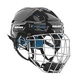 Bauer Re-Akt 65 Hockey Helmet Combo with Facemask, Senior (Small, Black)