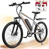 VARUN Electric Bike - Ebikes for Adults Peak 500W 20MPH Up to 40Mile Commuter Ebike with Removable Battery, Electric Mountain Bike with 7-Speed Front Fork Suspension and Dual Disc Brakes