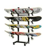 BiJun 4‑Tier Skateboard Racks Floor Stand, for Garage Bedroom Home Display