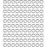 LeFeng 100 Pcs 2BA Dart Shaft Steel O-Rings, Stainless Steel Anti-Slip Rings for Soft & Steel Tip Darts, Durable Accessories for Precision & Stability