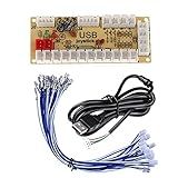 TAPDRA Zero Delay Arcade USB Encoder PC to Joystick for PC Mame Jamma Raspberry Pi & Other Pc Fighting Games