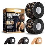 Care Science Copper Infused Kinesiology Tape, 40 Precut Strips, 2 Rolls