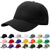 Falari Baseball Cap Adjustable Size for Running Workouts and Outdoor Activities All Seasons (1pc Black)