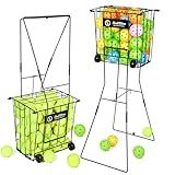 ShelfElites Tennis Ball Hopper, Portable Tennis Ball Holder with Handle for Court, Practice & Training (Large)
