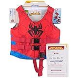 SwimWays Marvel Swim Trainer Life Jacket, US Coast Guard Approved Swim Vest, Pool Floats & Life Jackets for Kids 33-55 lbs, Spider-Man