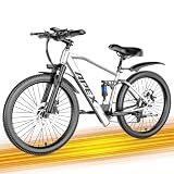 X-koala Electric Bike for Adults, 1500W Peak Mountain Ebike with 25 MPH, 65 Miles Range, 1-7 Speed, 36V 13Ah Internal Battery Ebike, 26" Electric Bicycle for Commute