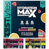 40 Sticks Salty Fruit Sugar Free Electrolyte Hydration Packets High Sodium
