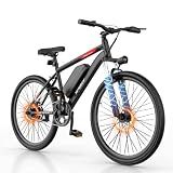 NAVIC Electric Bike for Adults, 1000W Brushless Motor 26 Inch Ebike, 48V Removable Battery Power for 30 Miles Range, 22 MPH Top Speed, 3 Riding Modes Front Suspension Commuter E Bicycle