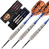 CUESOUL 30 Grams Tungsten Steel Tip Darts Set 95% Tungsten-30 Grams Tungsten Barrel