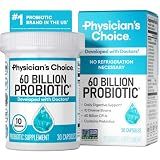 Physician's CHOICE Probiotics 60 Billion CFU - 10 Strains + Organic Prebiotics - Immune, Digestive & Gut Health - Supports Occasional Constipation, Diarrhea, Gas & Bloating - for Women & Men - 30ct