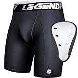 Legendfit Men Football Compression Shorts w/Cup Straps Protective Athletic Sliding Underwear Baseball Lacrosse Cricket