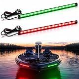 Botepon Navigation Lights for Boats led, Adhesive Install Red and Green Bow and Deck Lights for Night Fishing, IP67 Waterproot for for Pontoon, Bass, Dinghy, Kayak Jon Boat