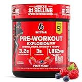 Six Star Pre-Workout Powder for Men & Women, Fruit Punch, 30 Servings