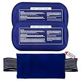 Ice Packs for Injuries Reusable (3-Piece Set) – Hot and Cold Ice Packs for Knee, Reusable Gel Wraps Support, Adjustable Ice Pack Pain Relief for Shoulders, Back Joints Muscles, Knees, Arms and Legs