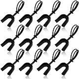 Dunzy 20 Pcs Football Mouth Guards with Strap Bulk Sports Mouthguard Bulk Football Mouthpiece Mouth Protector for Wrestling Boxing Lacrosse Hockey Taekwondo(Black,Adult)