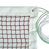 DOURR Outdoor Indoor Badminton Net Replacement with Steel Cable Ropes for Backyard Beach Garden Schoolyard (20 FT x 2.5 FT)