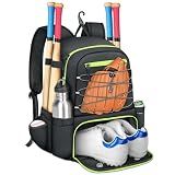MATEIN Baseball Bat Bag for 4 Bats with Ball Pocket & Shoe Compartment