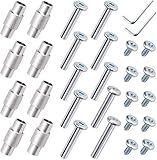 TOBWOLF 30PCS Inline Skate Replacement Shaft, Aluminum Alloy Skate Wheel Bearing Stepped Spacer, Roller Skate Replacement Accessories with Axle & Axles Screws & Wrench