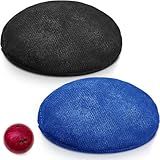 Lewtemi 2 Pieces Bowling Rosin Grip Bag Powder Bowling Grip Sack for Drying Hands Golf Accessories (Black, Dark Blue)