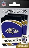 Masterpieces NFL Baltimore Ravens Playing Cards, Officially Licensed Football Card Deck, Premium Team Collectible for Game Night, Poker and Blackjack Play, Baltimore Ravens Gifts for Fans & Collectors