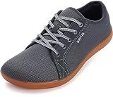 WHITIN Men's Wide Barefoot Shoes Fashion Minimalist Zero Drop Grey Gum 11
