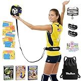 VbStar Volleyball Training Equipment Aid - Practice Your Serving, Setting & Spiking with Ease, Great Solo Serve & Spike Trainer for Beginners & Pro, Perfect Volleyball Gift