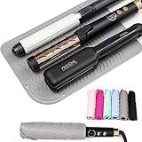 ANGENIL Large Heat Resistant Silicone Mat for Hot Hair Tools with Flat Iron Hair Straightener and Curling Irons Travel Essentials, Anti-scalding Accessories Pad Hot Tool Mat, Size 11.02" x 7.9"