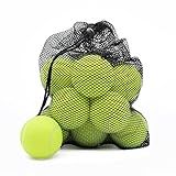 Magicorange Tennis Balls, 12 Pack Advanced Training Tennis Balls Practice Balls, Come with Mesh Bag for Easy Transport, Good for Beginner Training Ball