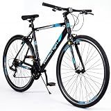 RideOrigin Road Bike 700CCity Commuter Bicycle for Men Women Adults, Black