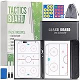 ZPU Hockey Coaching Board, Magnetic Dry Erase Board with Pen, Hockey Whiteboard Coaching Board Equipment for Training and Teaching