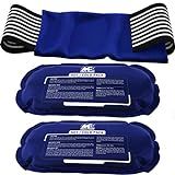 Ice Packs for Injuries Reusable (3-Piece Set) – Hot and Cold Ice Pack Therapy Gel Wrap Support – Supports Recovery, Joint and Muscle Pain – Knees, Back & More (3 Piece Set - Classic)