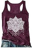 Tank Tops for Women Summer Racerback Basic Tank Tops Workout Sleeveless T Shirts Casual Yoga Camisole 2025 Vacation Tops(Purple, Large)