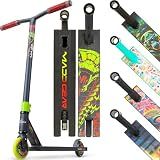 Madd Gear Pro Stunt Trick Scooter for Kids Ages 5-12 – Lightweight Durable Freestyle Kick Scooter for Skatepark and Street – Easy Assembly – MG2 (Venom)