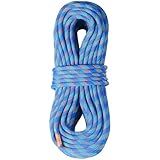 VEVOR 10.2mm Dynamic Climbing Rope, 40M(131ft) Outdoor Rock Climbing Rope 25KN Breaking Tension, Stretchable Fiber Rope with Steel Snap Hooks for Escape, Rappelling, Fire Rescue, Blue