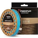Piscifun Sword Fly Fishing Line with Welded Loop, Weight Forward Floating Fly Line, WF5wt, 100FT, Sky Blue