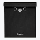 Gaiam Yoga Mat Premium Print Extra Thick Non Slip Exercise & Fitness Mat for All Types of Yoga, Pilates & Floor Workouts, New Moon, 6mm