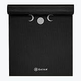 Gaiam Yoga Mat Premium Print Extra Thick Non Slip Exercise & Fitness Mat for All Types of Yoga, Pilates & Floor Workouts, New Moon, 6mm